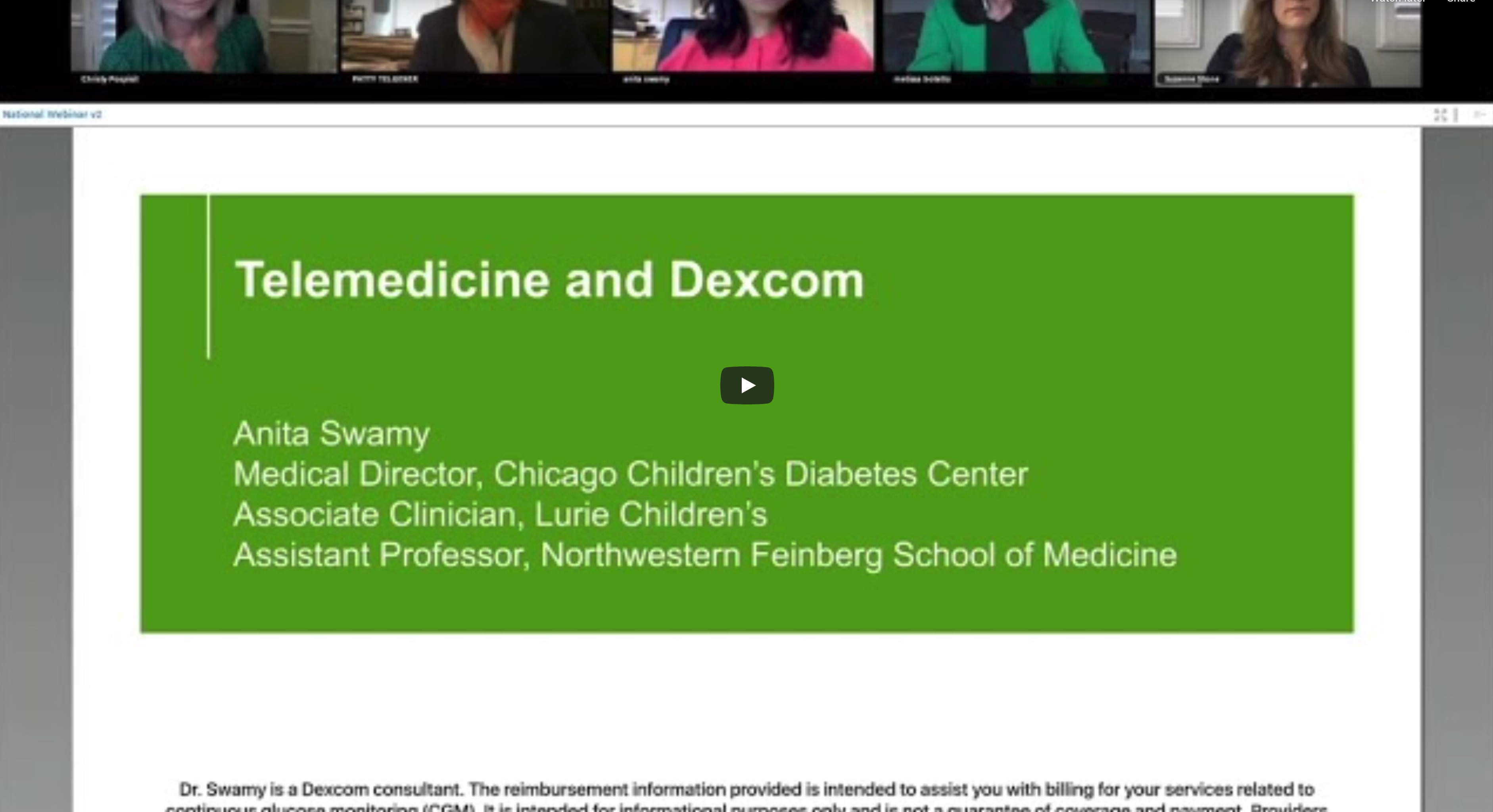 PRACTICAL TIPS AND CLINICAL RESOURCES FOR TELEHEALTH VISITS WITH DEXCOM CGM