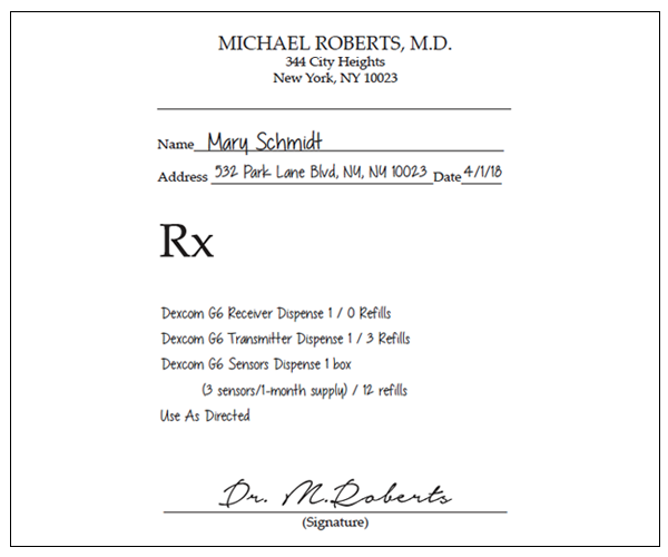 dexcom rx pad