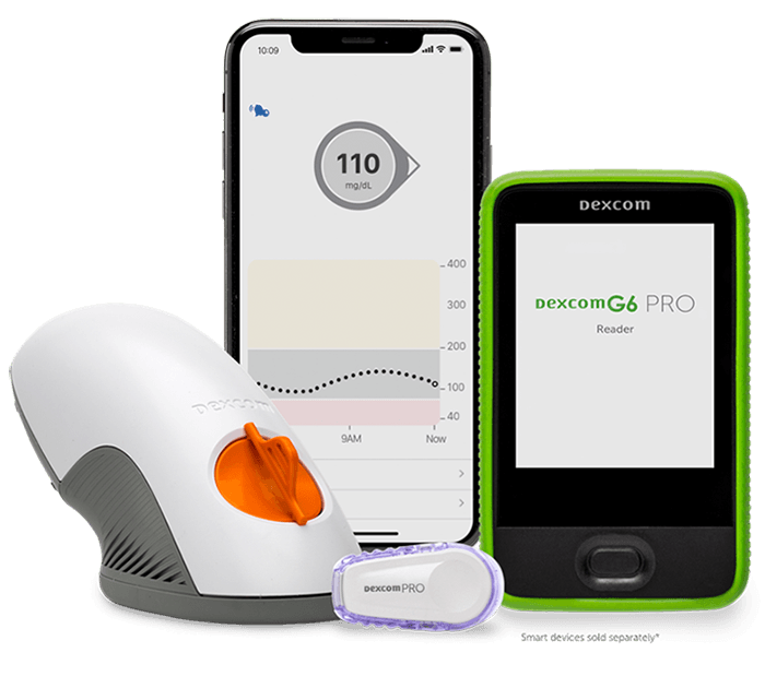 Dexcom G6 Pro Continuous Glucose Monitoring System for Healthcare Professionals