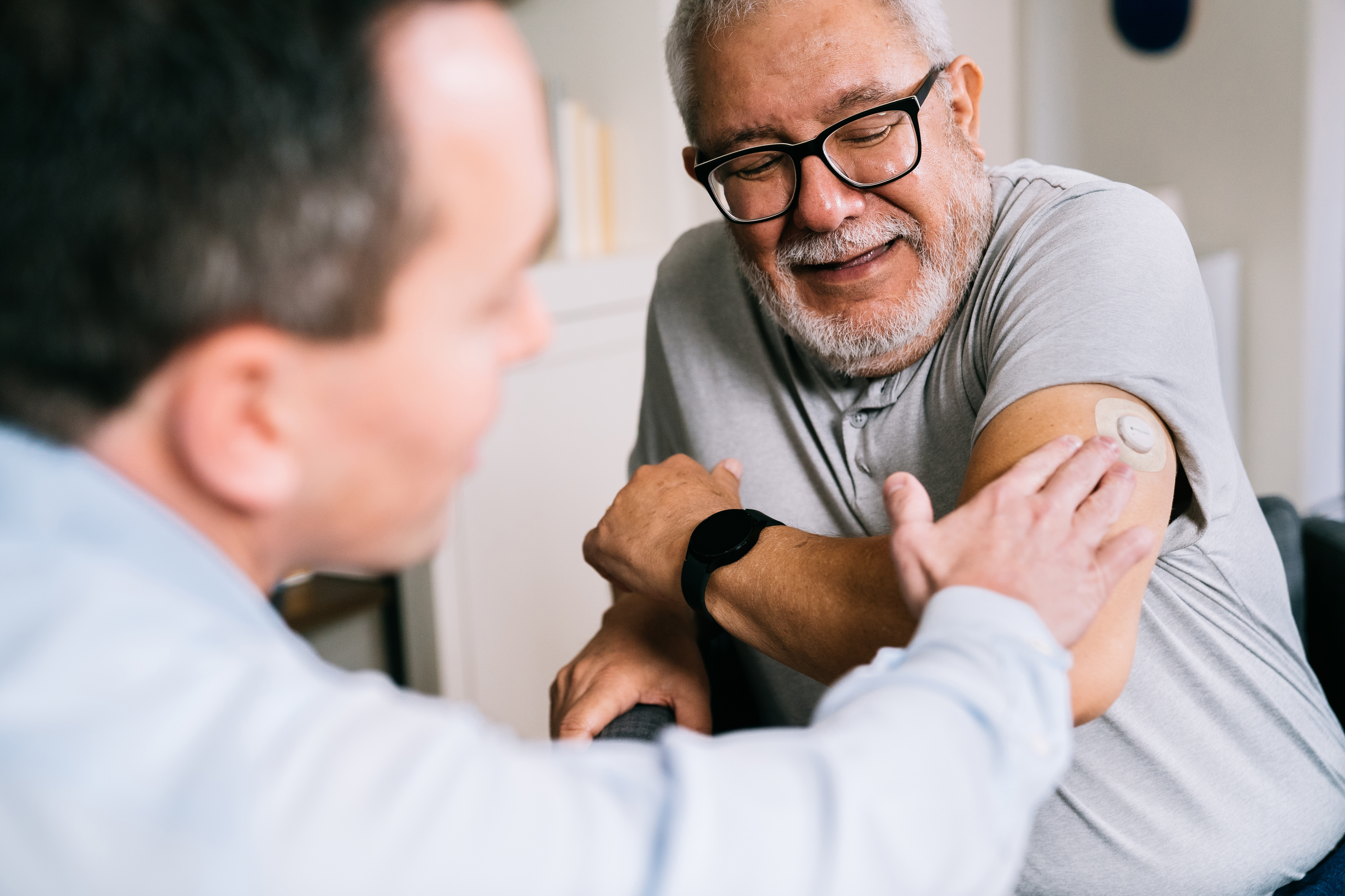 Patient with doctor