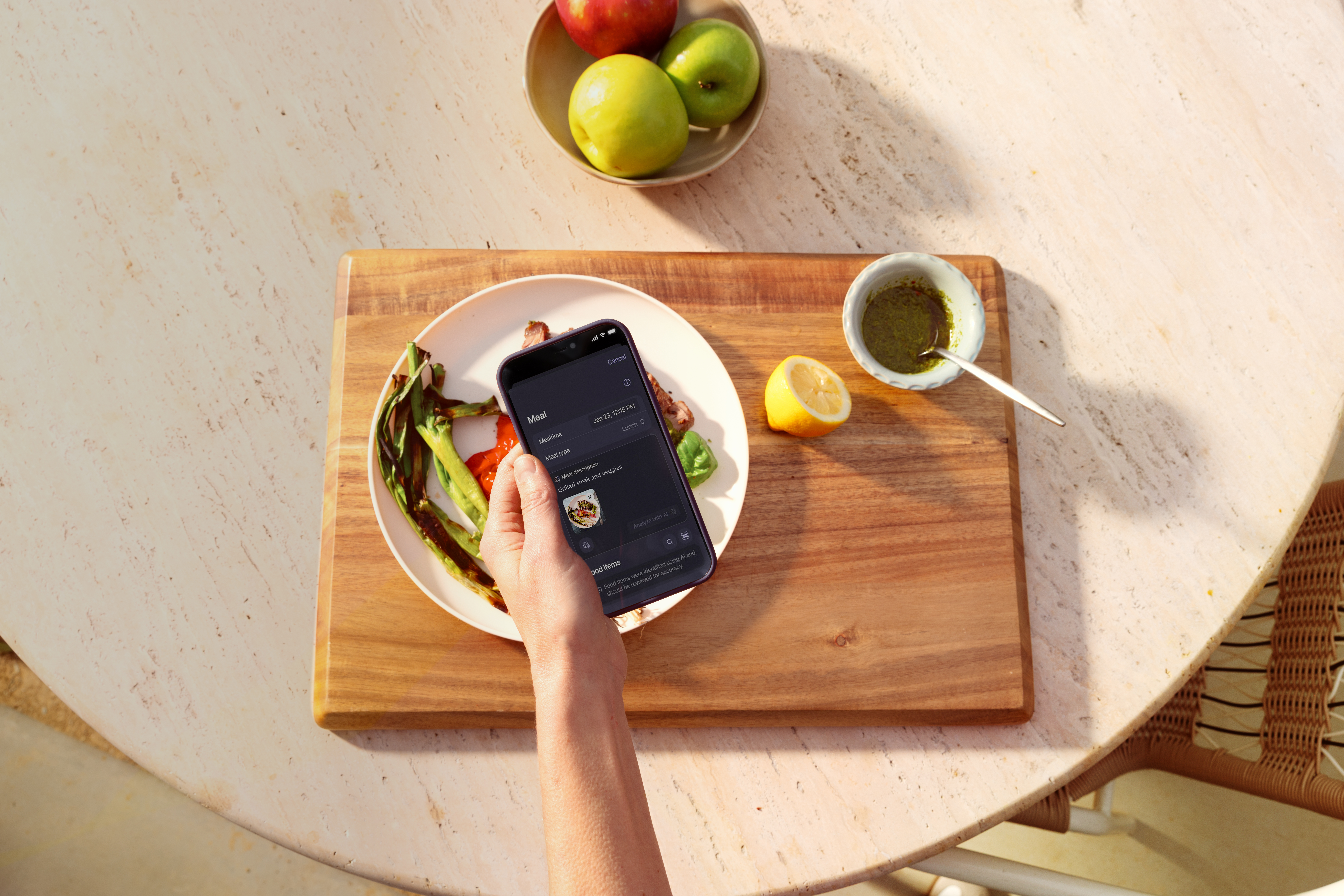 food loggin with the stelo app