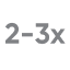 2-3X