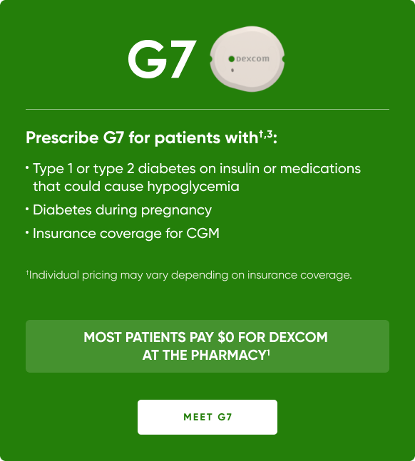 Dexcom G7 Continuous Glucose Monitor