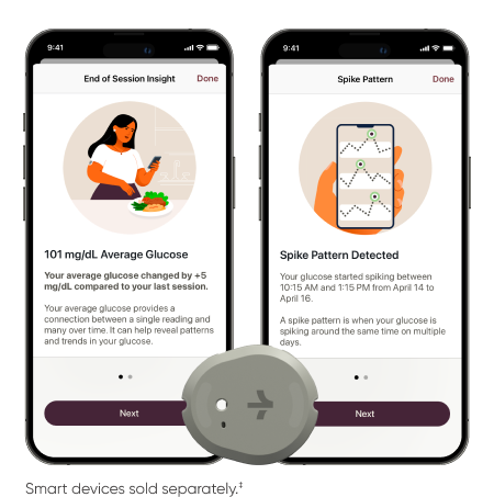 Dexcom Stelo Biosensor App Screens