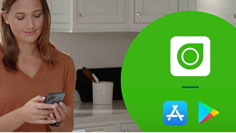 Woman setting up the Dexcom app